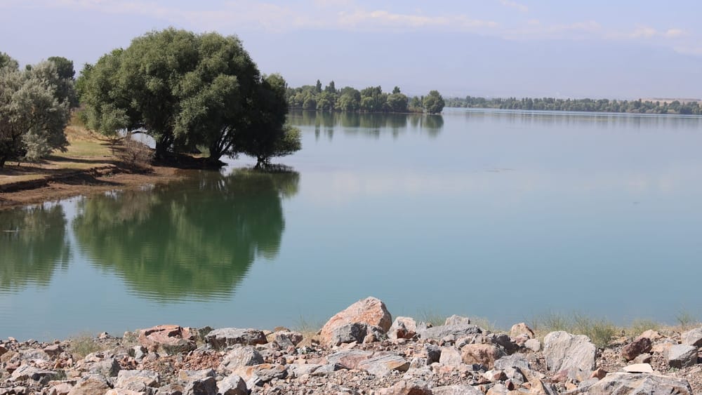 На Нижне Ала-Арчинском водохранилище укрепили дамбу для увеличения накопления воды изображение публикации