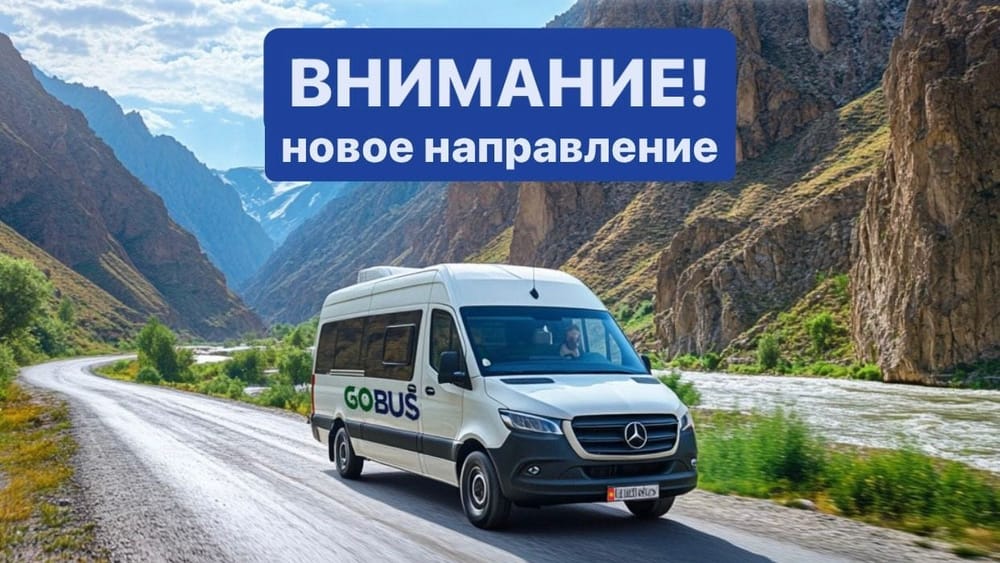 GoBus запускает рейсы по маршруту Бишкек – Нарын изображение публикации